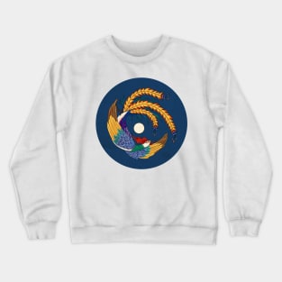 Minhwa: Asian Phoenix C Type (Korean traditional/folk art) Crewneck Sweatshirt